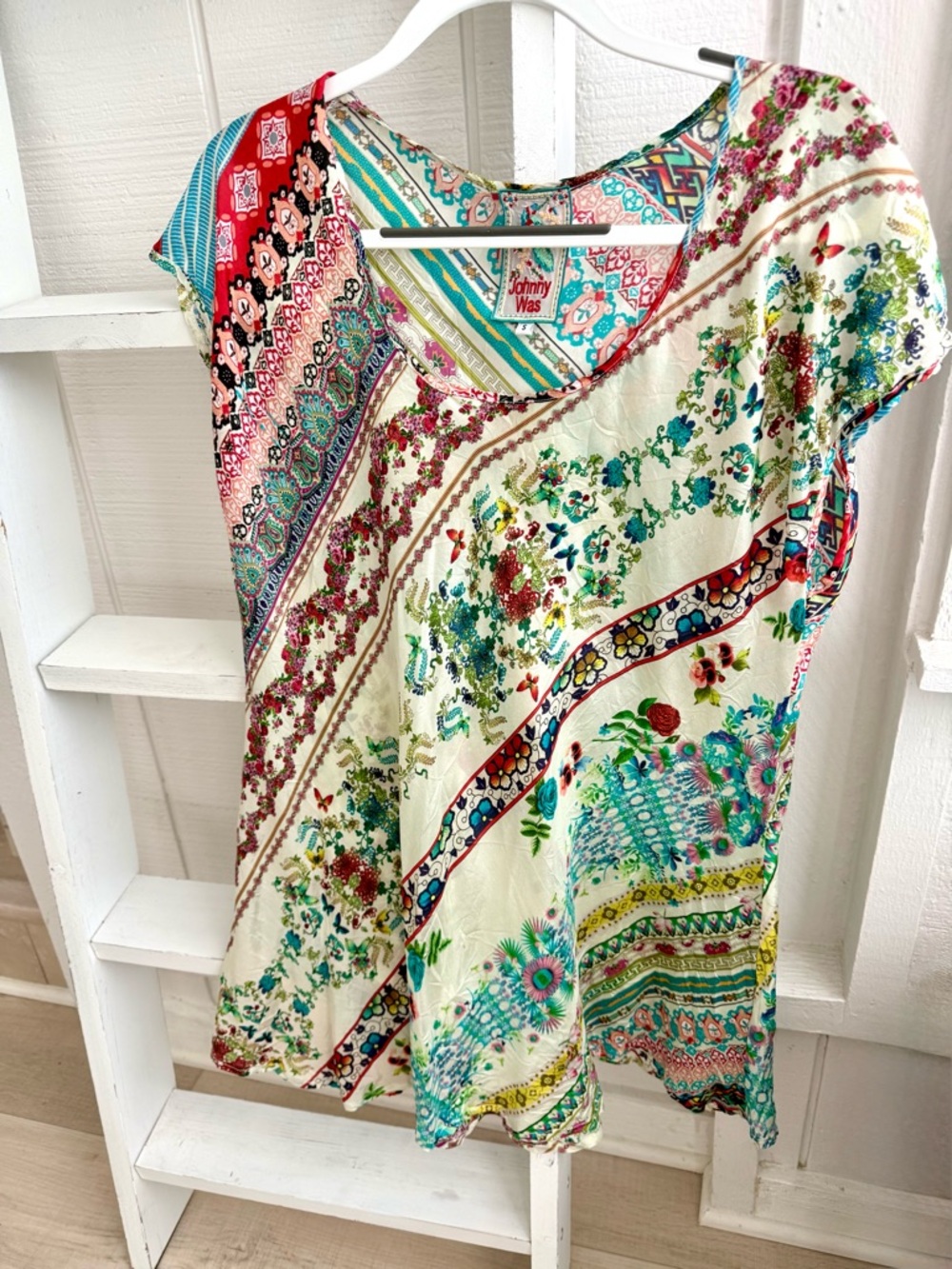 Johnny Was Tunic mixed print Size S